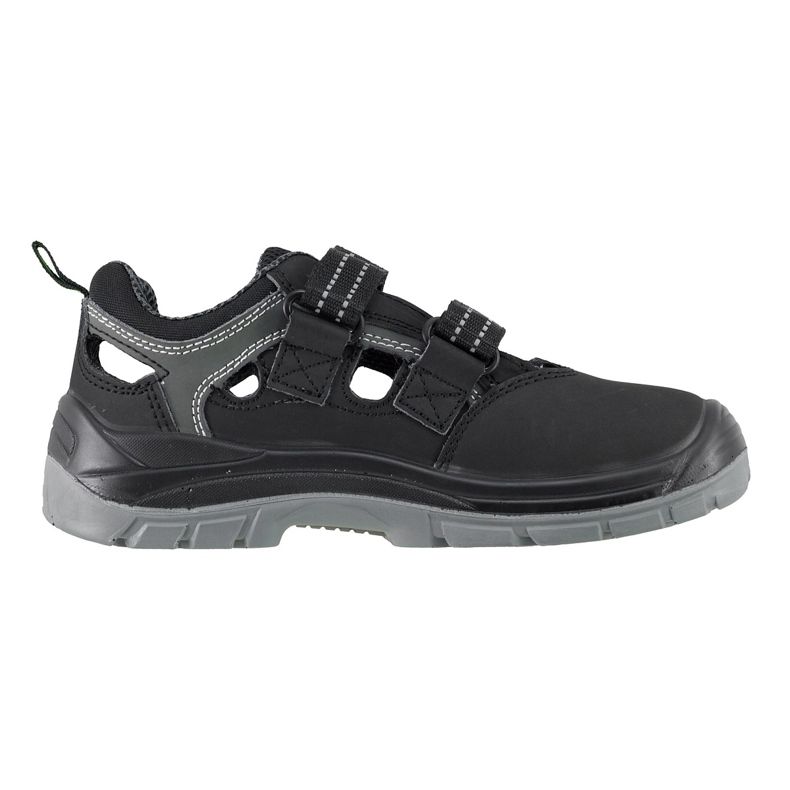 Work shoes sandals with Velcro with a metal lift URGENT 352/S1 black