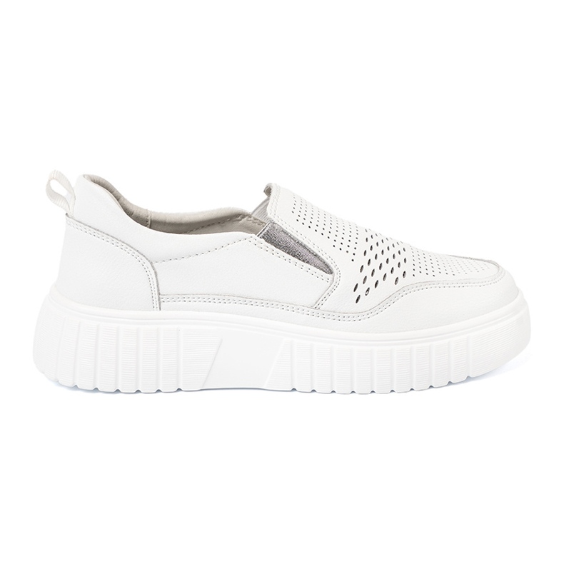 Sergio Leone White openwork women's shoes on the platform Sergio Leone White openwork women's shoes on the platform