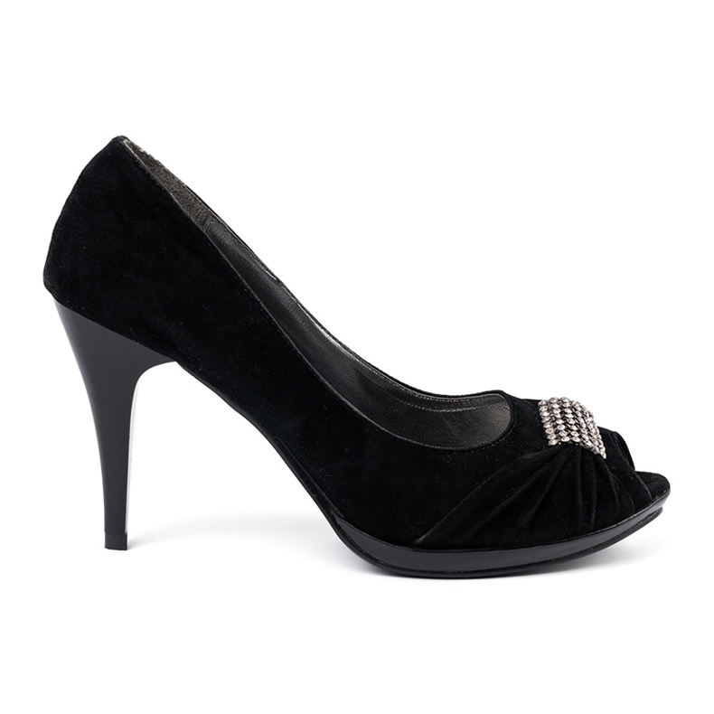 Shelvt Open toe black pumps Shelvt Open toe black pumps