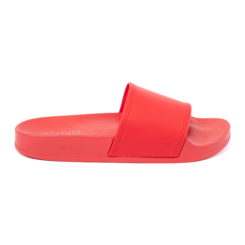 Shelvt Comfortable red women's slippers