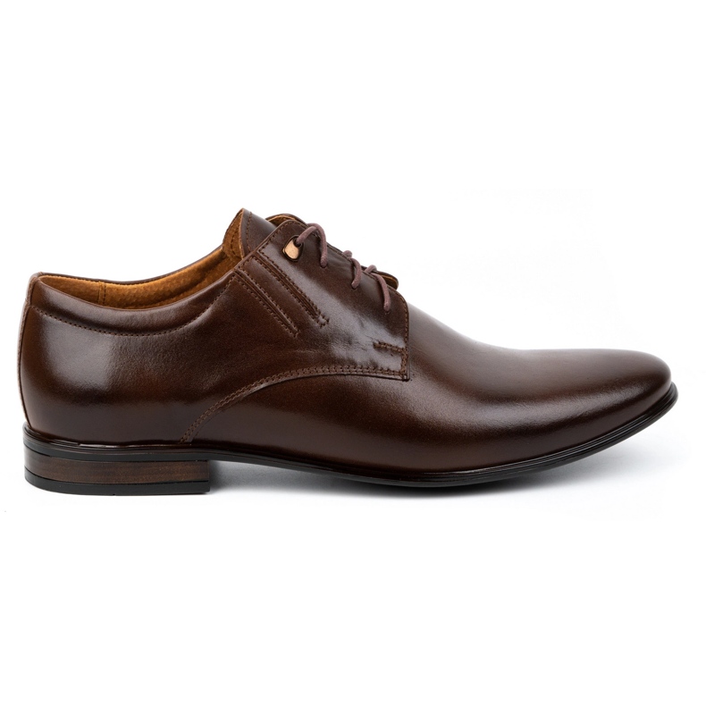 Olivier Men's formal leather shoes 480 dark brown