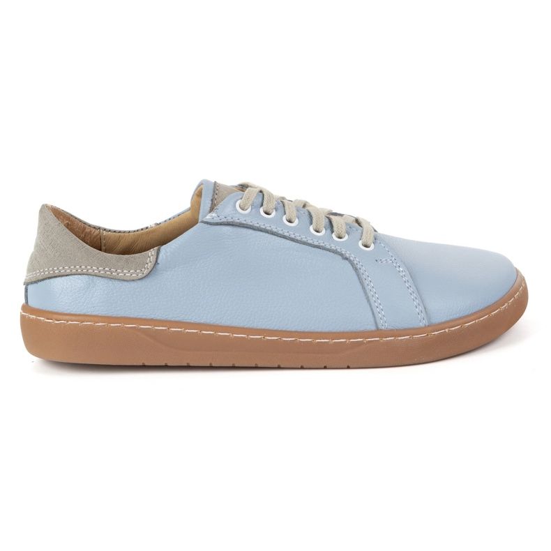 Olivier Aura: light blue women's Barefoot shoes Casual leather sneakers, wide toe box Olivier Aura: light blue women's Barefoot shoes Casual leather sneakers, wide toe box