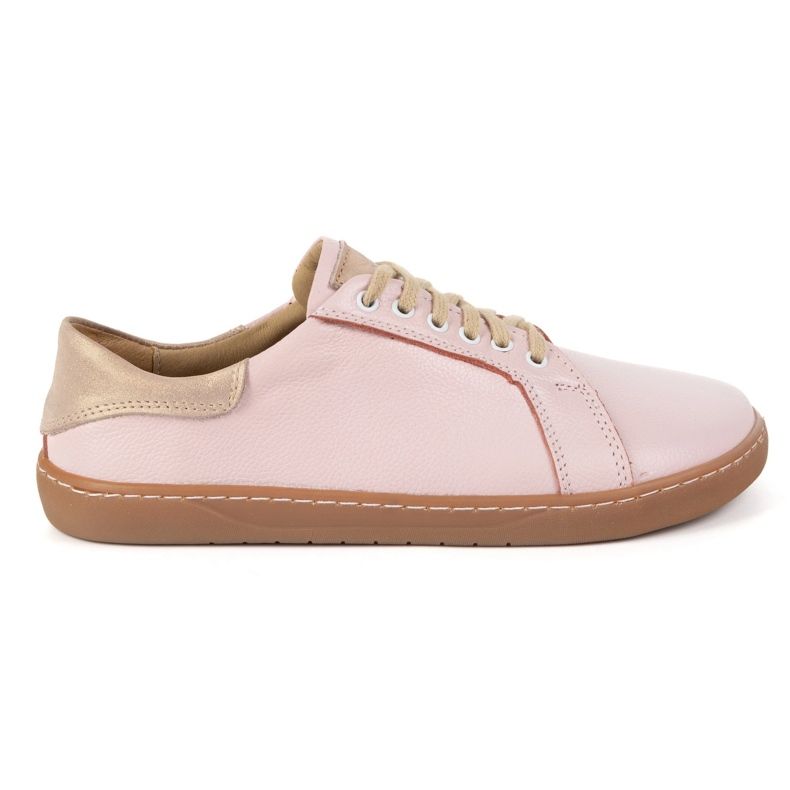 Olivier Aura: Women's pink barefoot leather sneakers Fashionable minimalist shoes, zero drop Olivier Aura: Women's pink barefoot leather sneakers Fashionable minimalist shoes, zero drop
