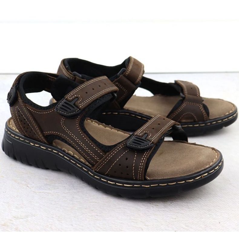 McKinley McKEYLOR sandals for Velcro M 95320 Jan402B brown