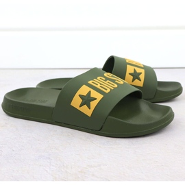 Men's flip -flops pool beaches green big star ss174360