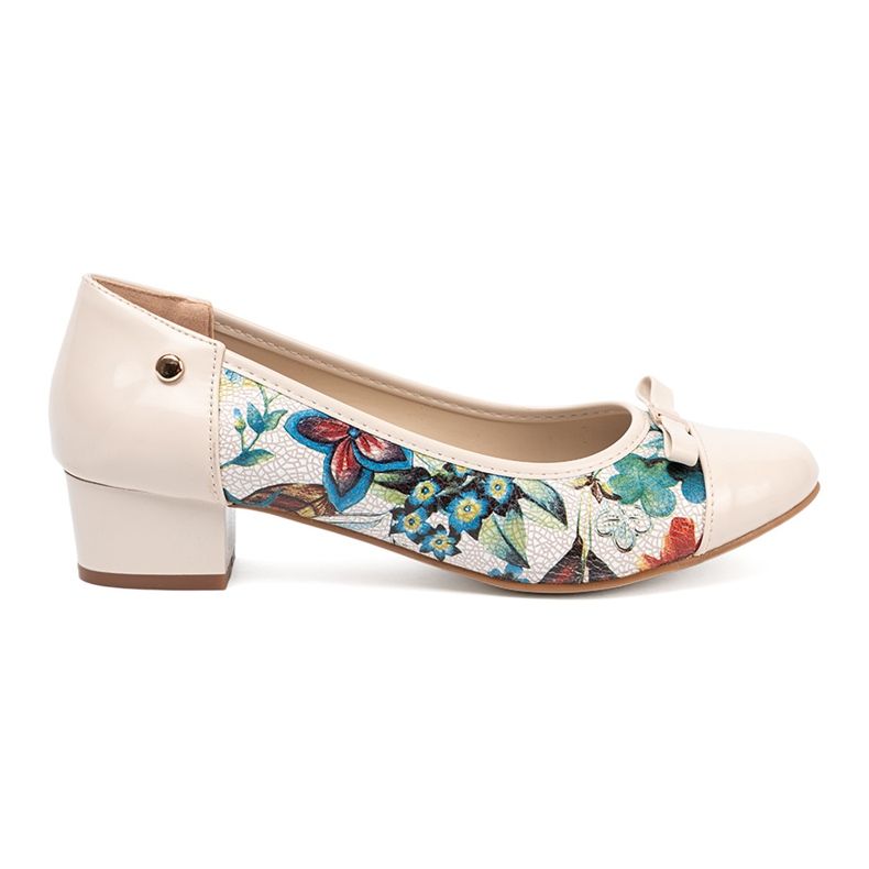 Goodin Women's pumps with an exotic pattern multicolored