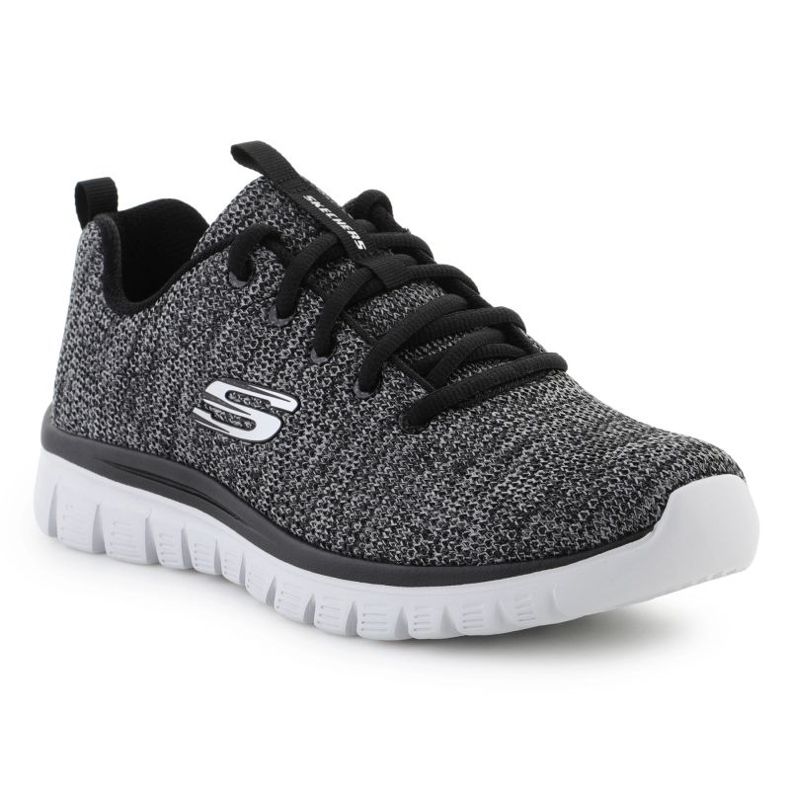 Skechers shoes graceful twisted fortune m 12614-bkw black Skechers shoes graceful twisted fortune m 12614-bkw black