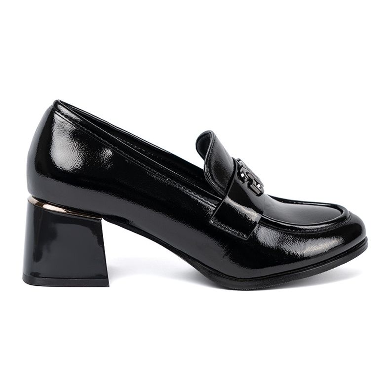 Goodin Varnished shoes with silver decoration black