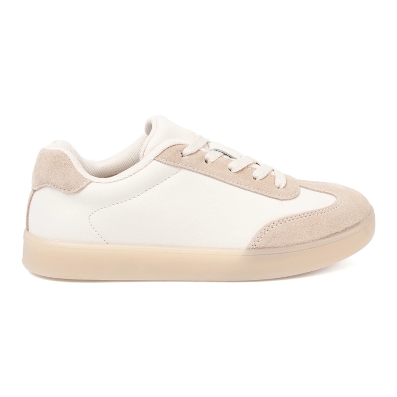 Sergio Leone Women's white and beige sneakers Sergio Leone Women's white and beige sneakers