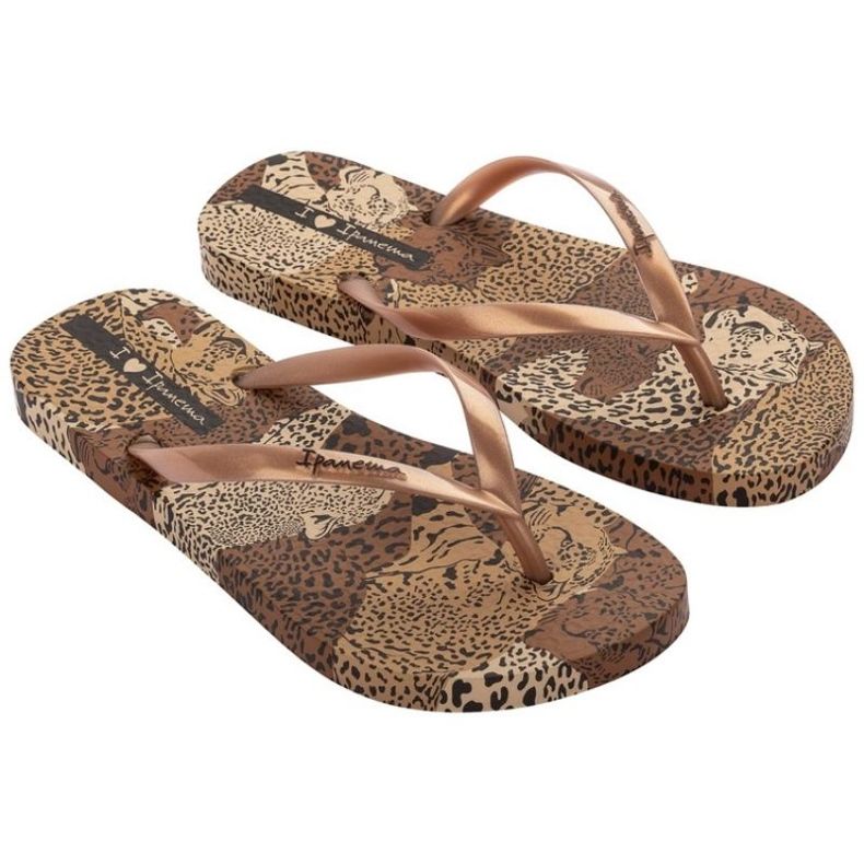 Ipanema animal flip -flops in 83617ay384 brown