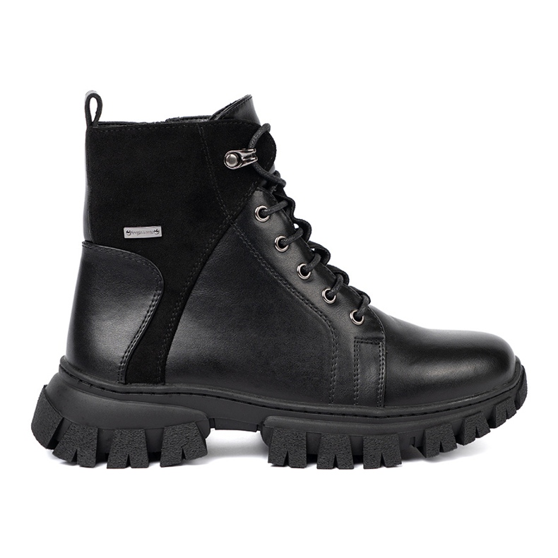 Black boots with a massive sole and Sergio Leone slider
