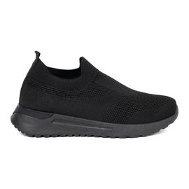 Shelvt Slip-on sports shoes in black
