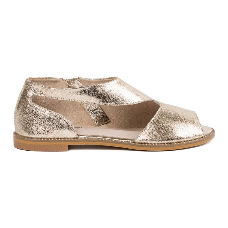 Goodin Golden women's sandals with cutouts