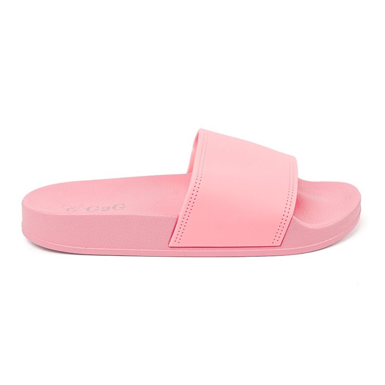 Shelvt Women's sports flip flops pink