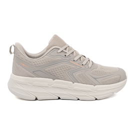 Shelvt Comfortable gray sports shoes with mesh structure McArthur grey Shelvt Comfortable gray sports shoes with mesh structure McArthur grey