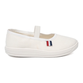 Shelvt Light white shoes with a flexible belt Shelvt Light white shoes with a flexible belt