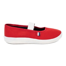 Shelvt Light red shoes with a flexible strap Shelvt Light red shoes with a flexible strap