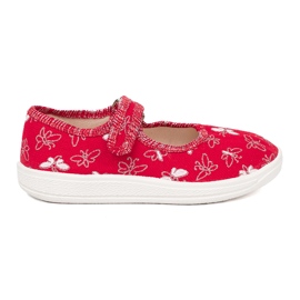 Shelvt Children's sneakers with red Velcro