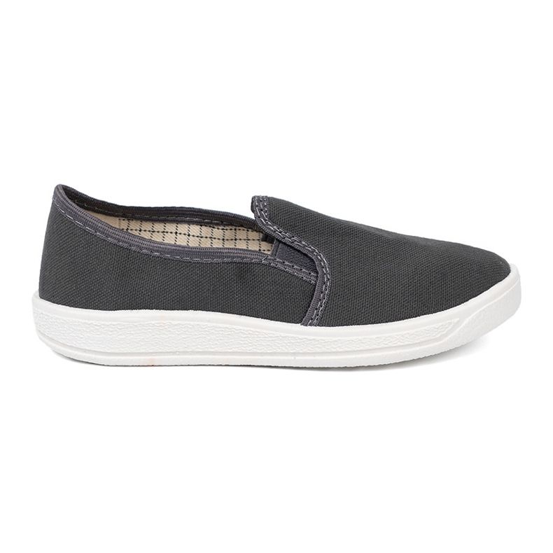 Shelvt Simple gray sneakers with flexible boys' inserts grey