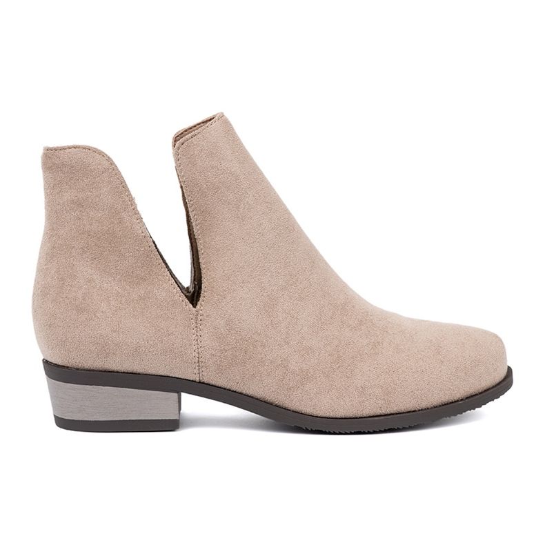 Seastar Beige ankle boots with cutouts