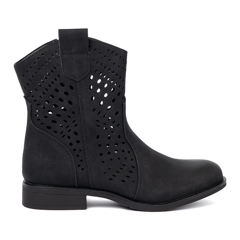 Seastar Openwork black boots Seastar Openwork black boots
