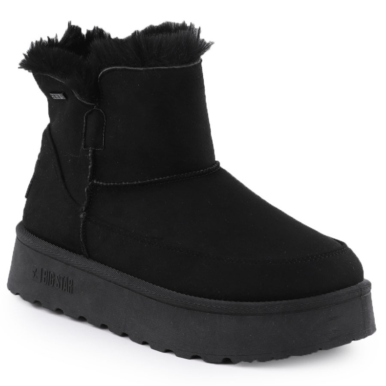 Waterproof snow boots on the black big star ss274116 platform
