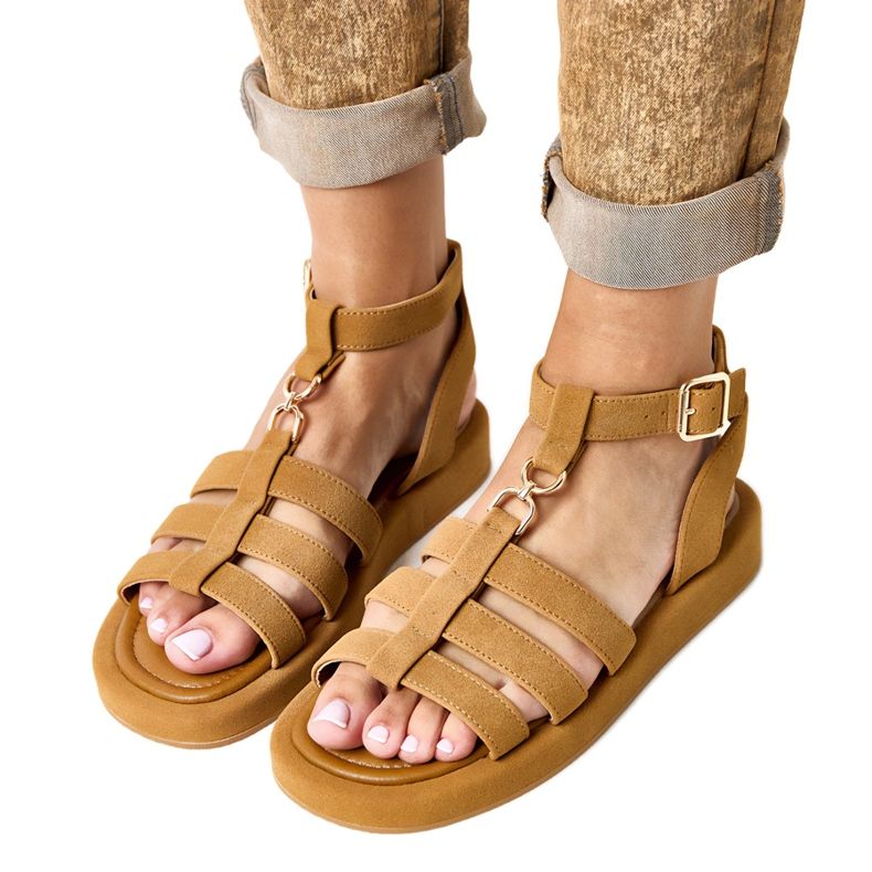 Roman brown sandals