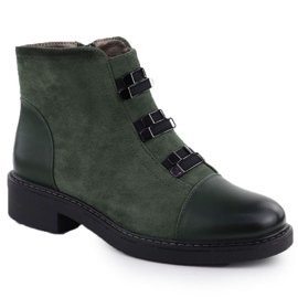 Women's insulated women's insulated boots M. Daszyński SA252-4 green Women's insulated women's insulated boots M. Daszyński SA252-4 green