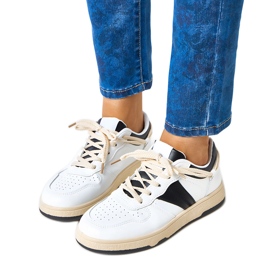 White and white women's marcella sneakers