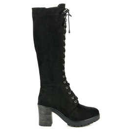 Seastar Lace-up workery boots black Seastar Lace-up workery boots black