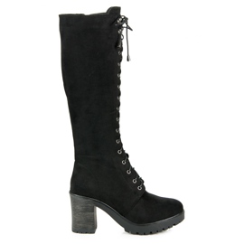 Seastar Lace-up workery boots black