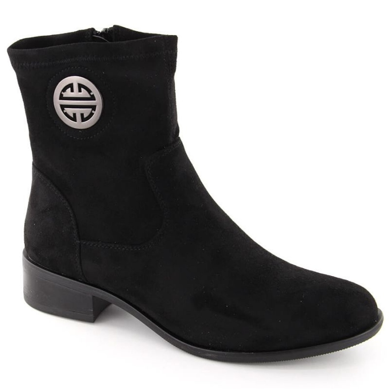Suede boots Jezzi in ASA198-28 Jez432a black