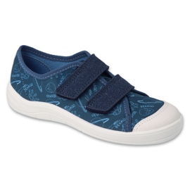 Befado children's sneakers with Velcro 772Y016 navy blue Befado children's sneakers with Velcro 772Y016 navy blue