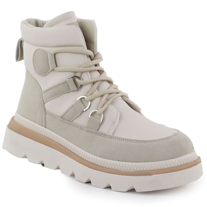 Women's boots on the platform beige news 9247 Women's boots on the platform beige news 9247