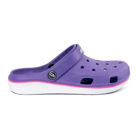 Shelvt Purple Crocs shoes