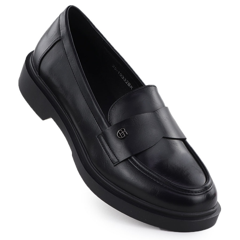 Shoes women's loafers Lordsa black potocki Je19332