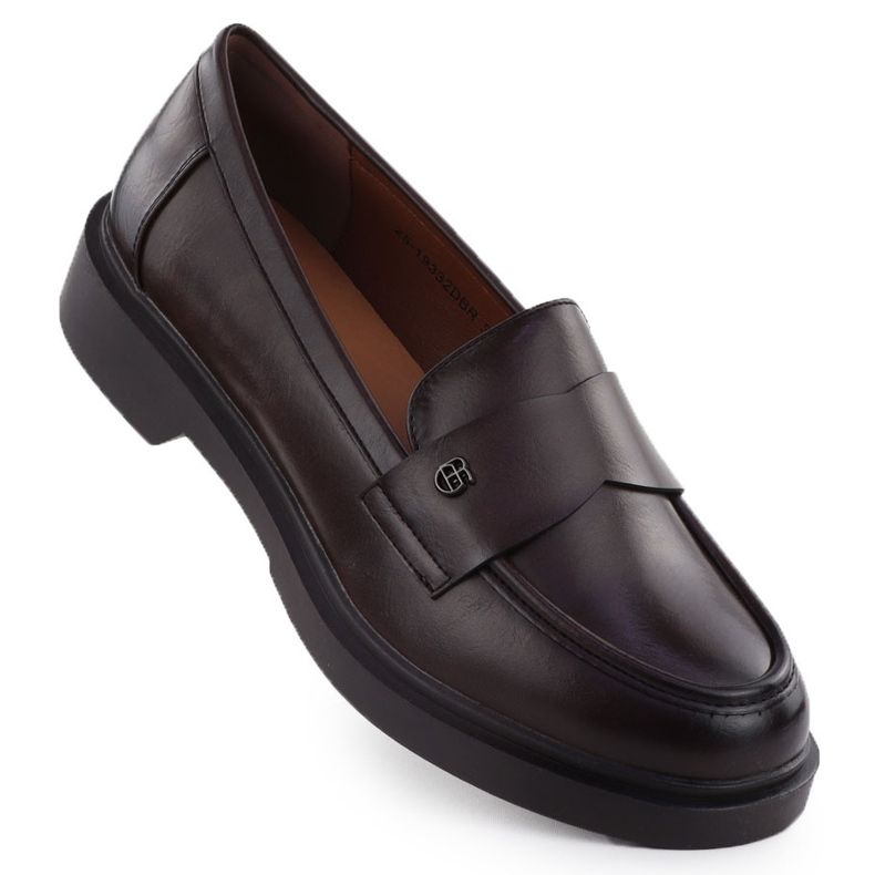 Shoes women's loafers Lords brown Potocki Je19332 Shoes women's loafers Lords brown Potocki Je19332