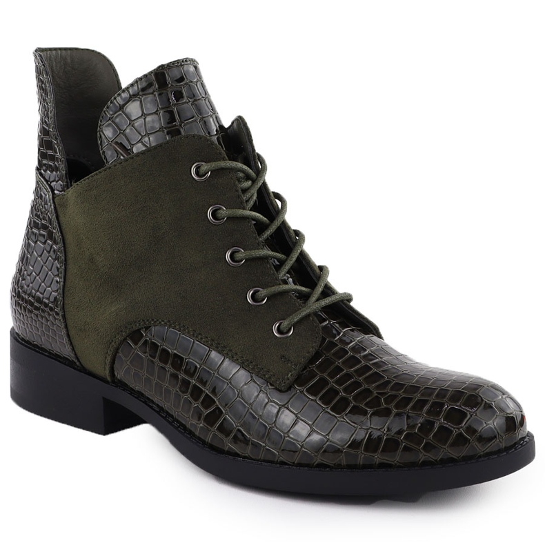 Women's painted boots Krokie Green Vinceza 26-16477