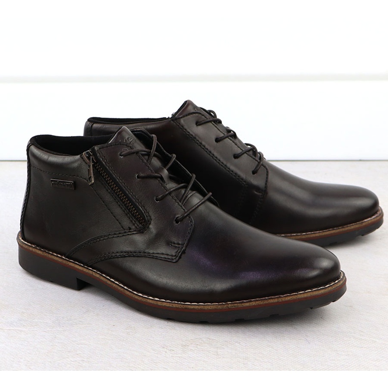 Leather waterproof men's not insulated brown rieker 15324-25 Leather waterproof men's not insulated brown rieker 15324-25