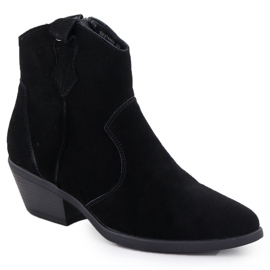 Women's leather boots Black Big Star SS274462 Women's leather boots Black Big Star SS274462