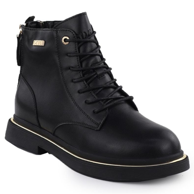 Women's leather boots Black Goe SS2N4101