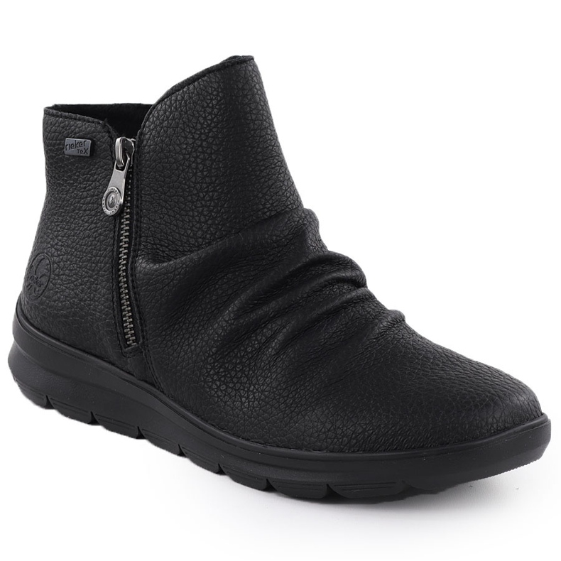 Leather waterproof Women's Black Rieker Z0056-00