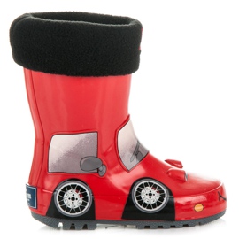 American Club Galoshes with a toy car red