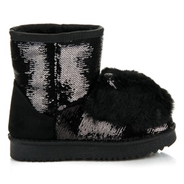 Kylie Snow boots with ears black