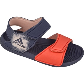 Adidas AltaSwim I Kids BA9287 sandals violet orange Adidas AltaSwim I Kids BA9287 sandals violet orange