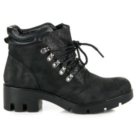 Vinceza Tied hiking boots black