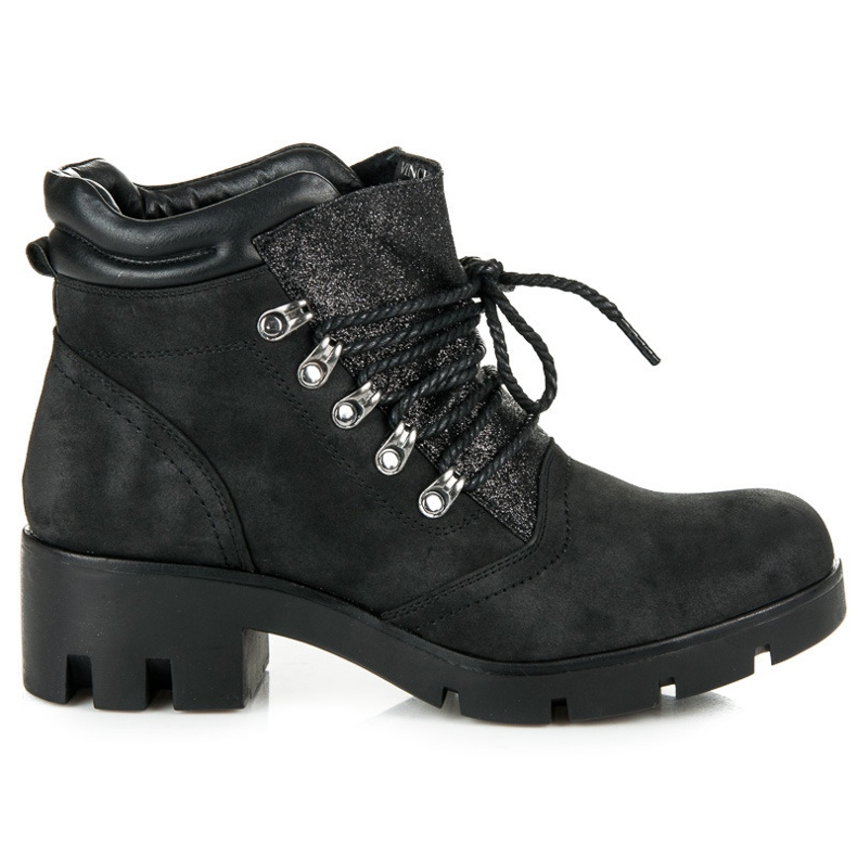 Vinceza Tied hiking boots black