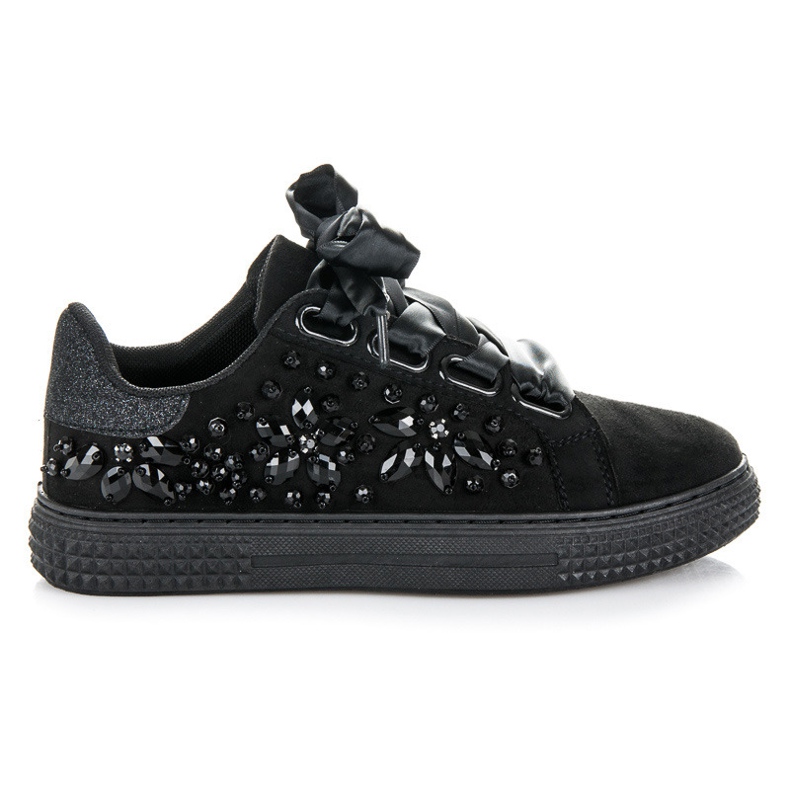 Bello Star Sneakers With Crystals black