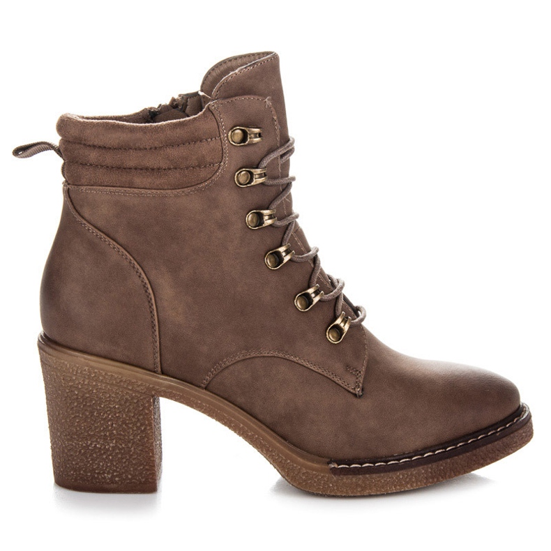 Seastar Lace-up Ankle Boots brown