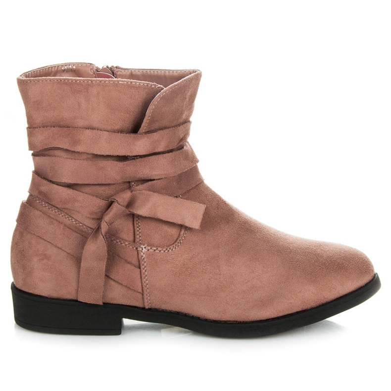 Seastar Suede ankle boots pink